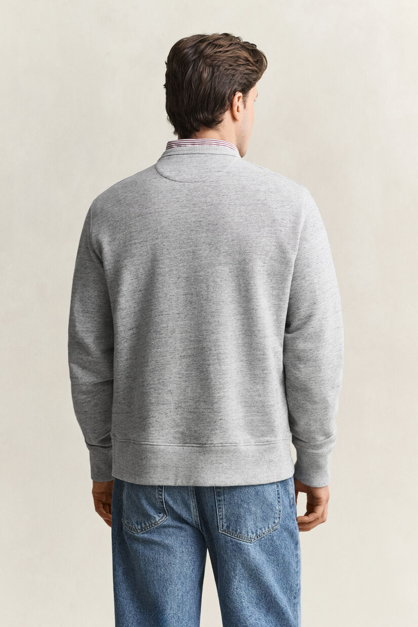 Sweat-shirt col rond chin&eacute;