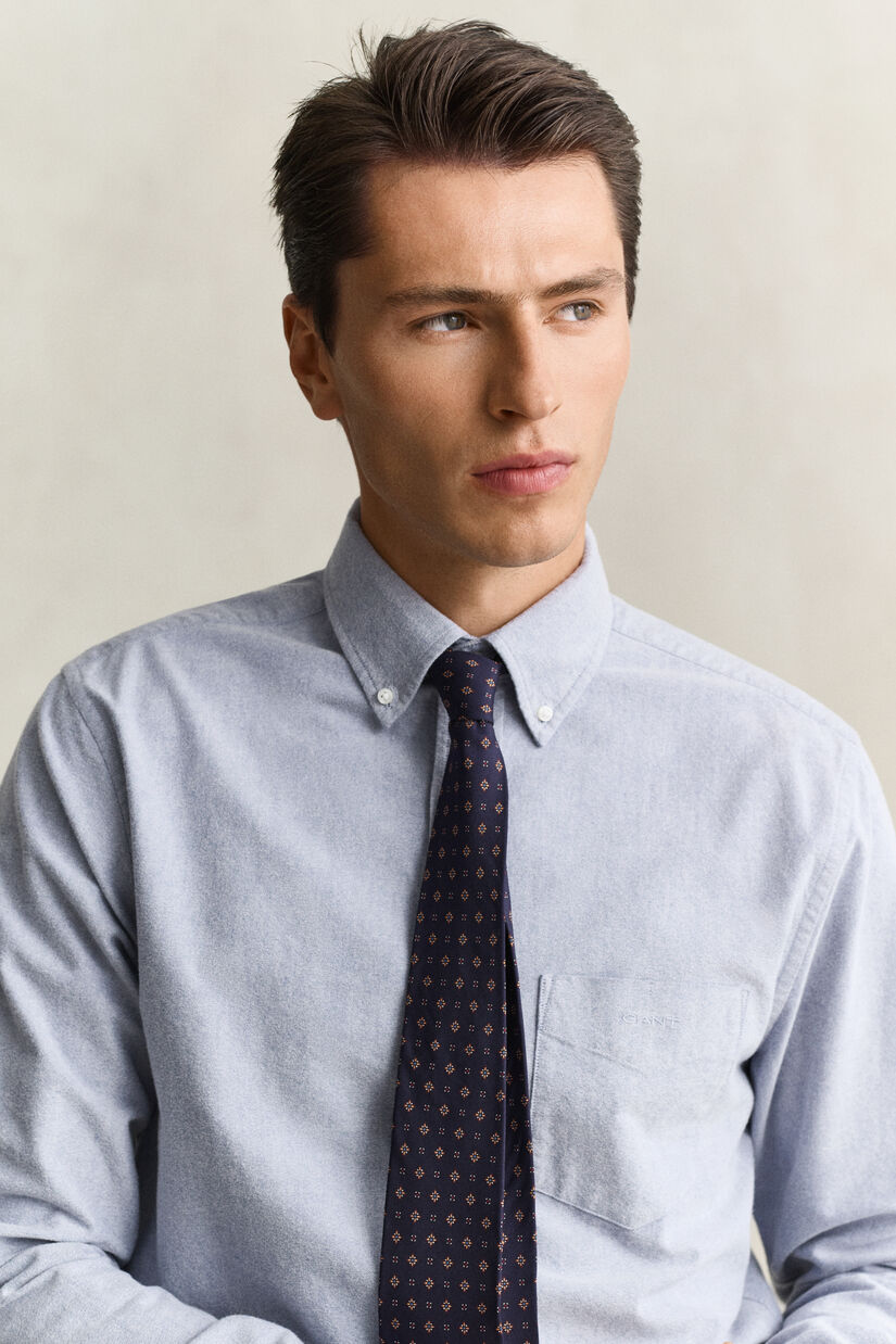 Chemise en coton Oxford bross&eacute;
