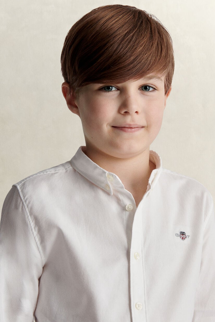 Chemise en coton Oxford Shield Ado Gar&ccedil;on