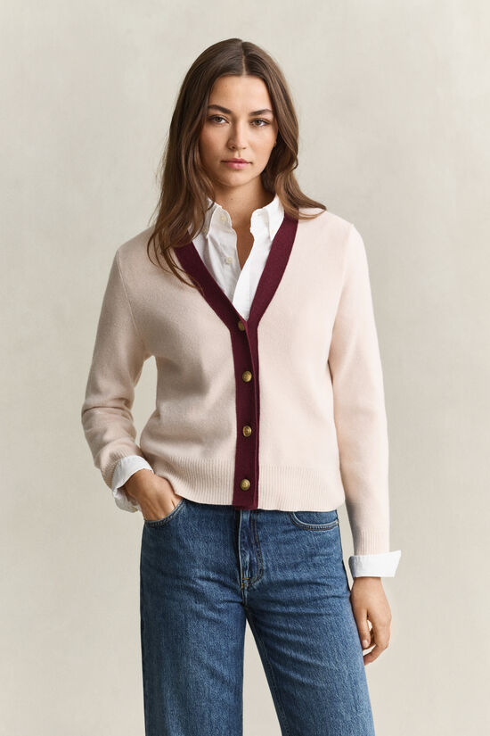 Cardigan de couleurs contrast&eacute;es