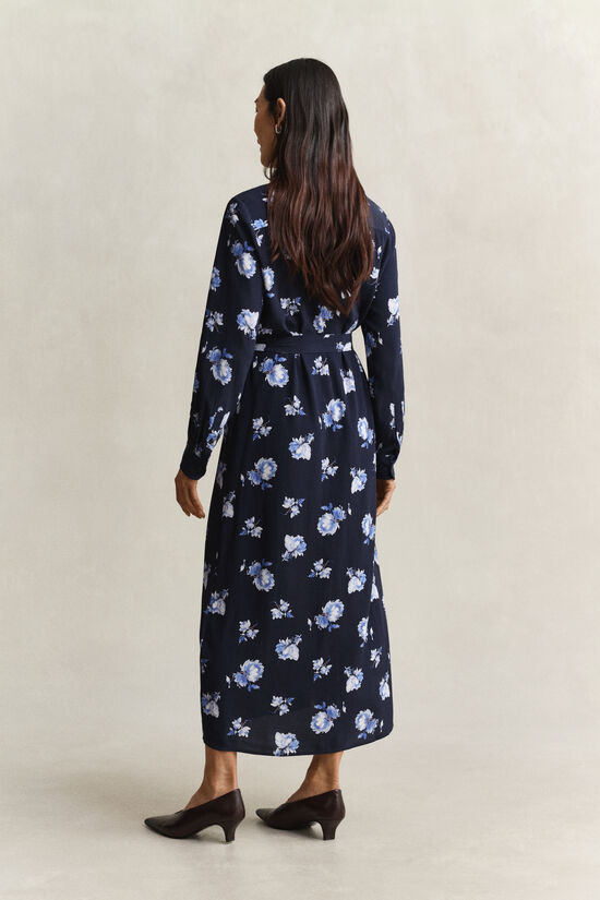 Robe-chemise &agrave; imprim&eacute; floral