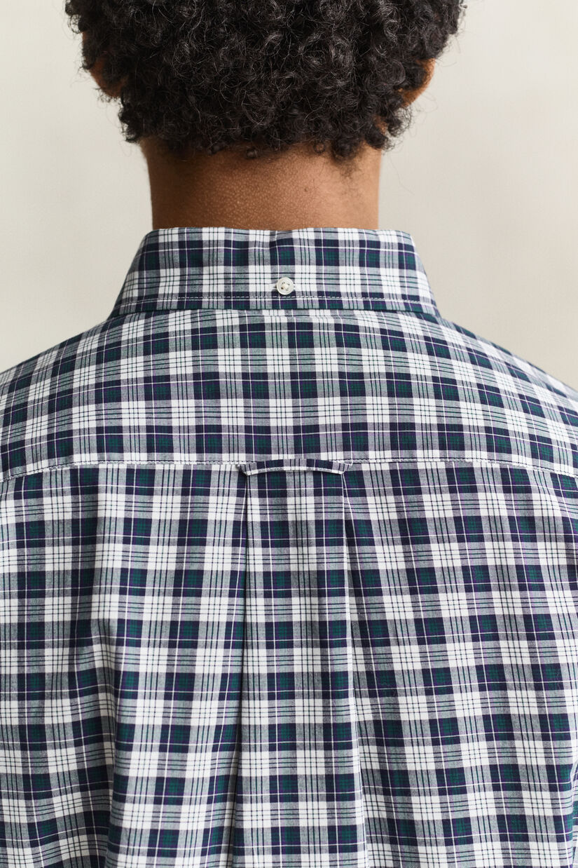 Chemise en popeline &agrave; carreaux