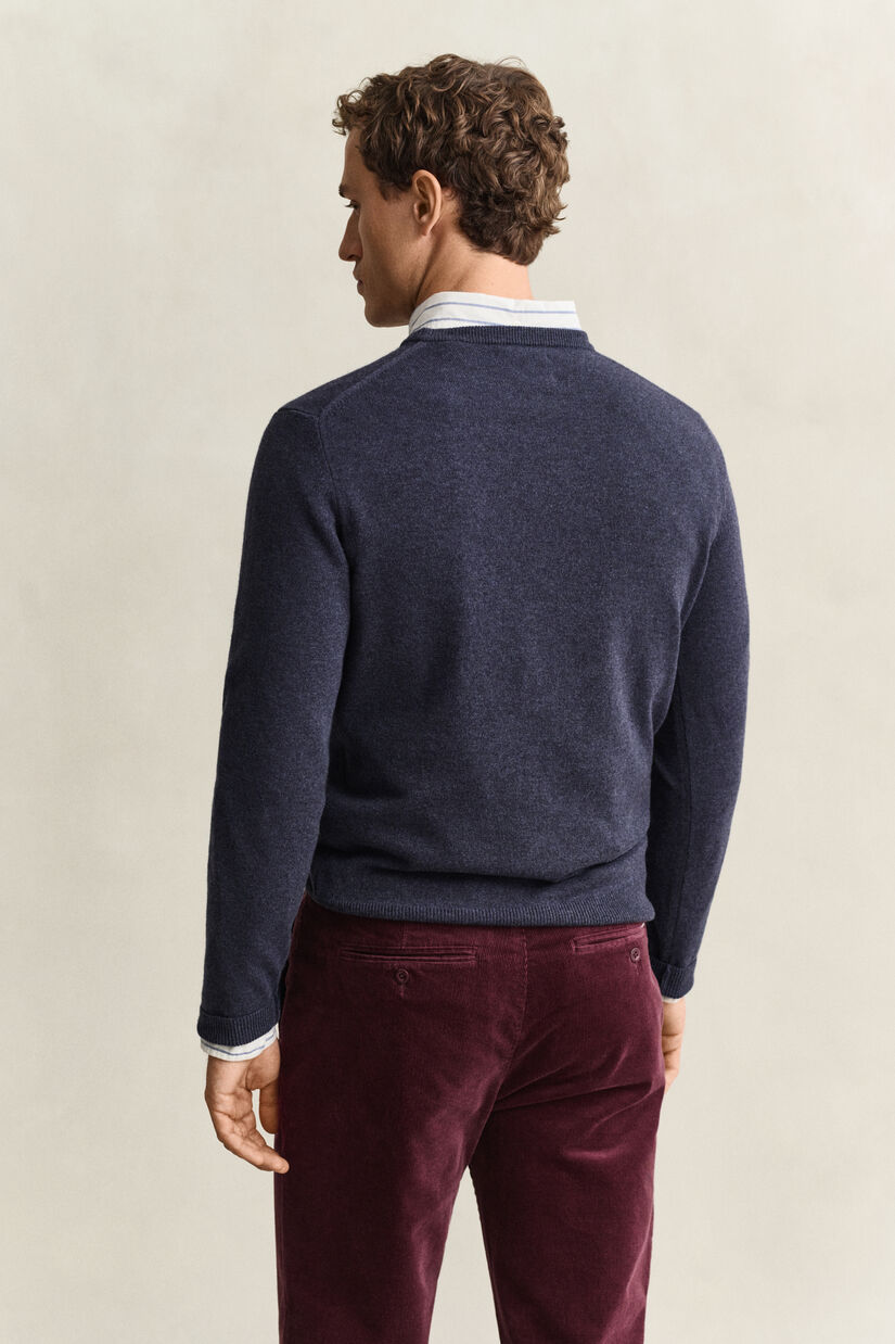 Pull col rond en laine d&rsquo;agneau
