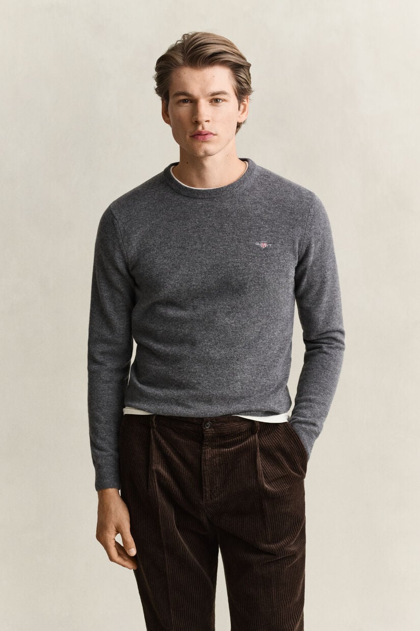 Pull col rond en laine d&rsquo;agneau