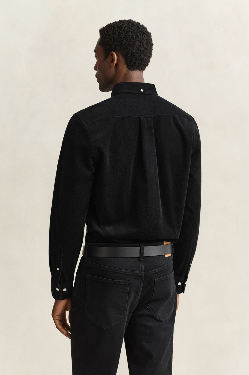 Chemise en velours c&ocirc;tel&eacute;