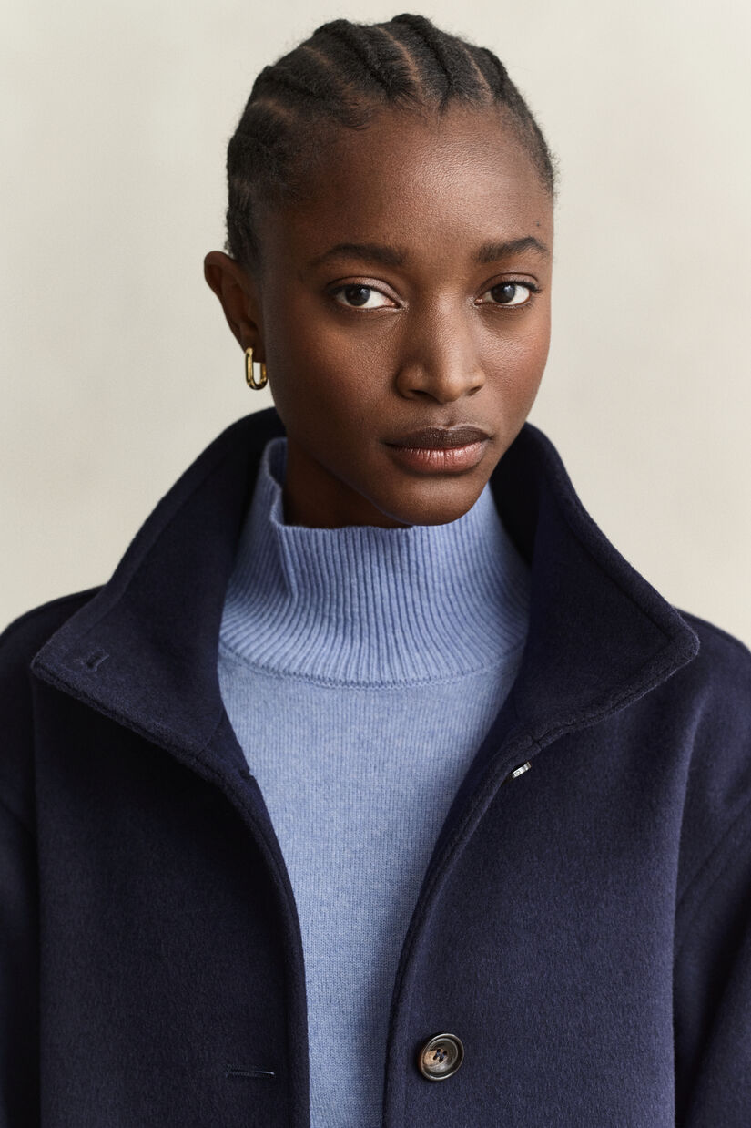 Veste en laine m&eacute;lang&eacute;e