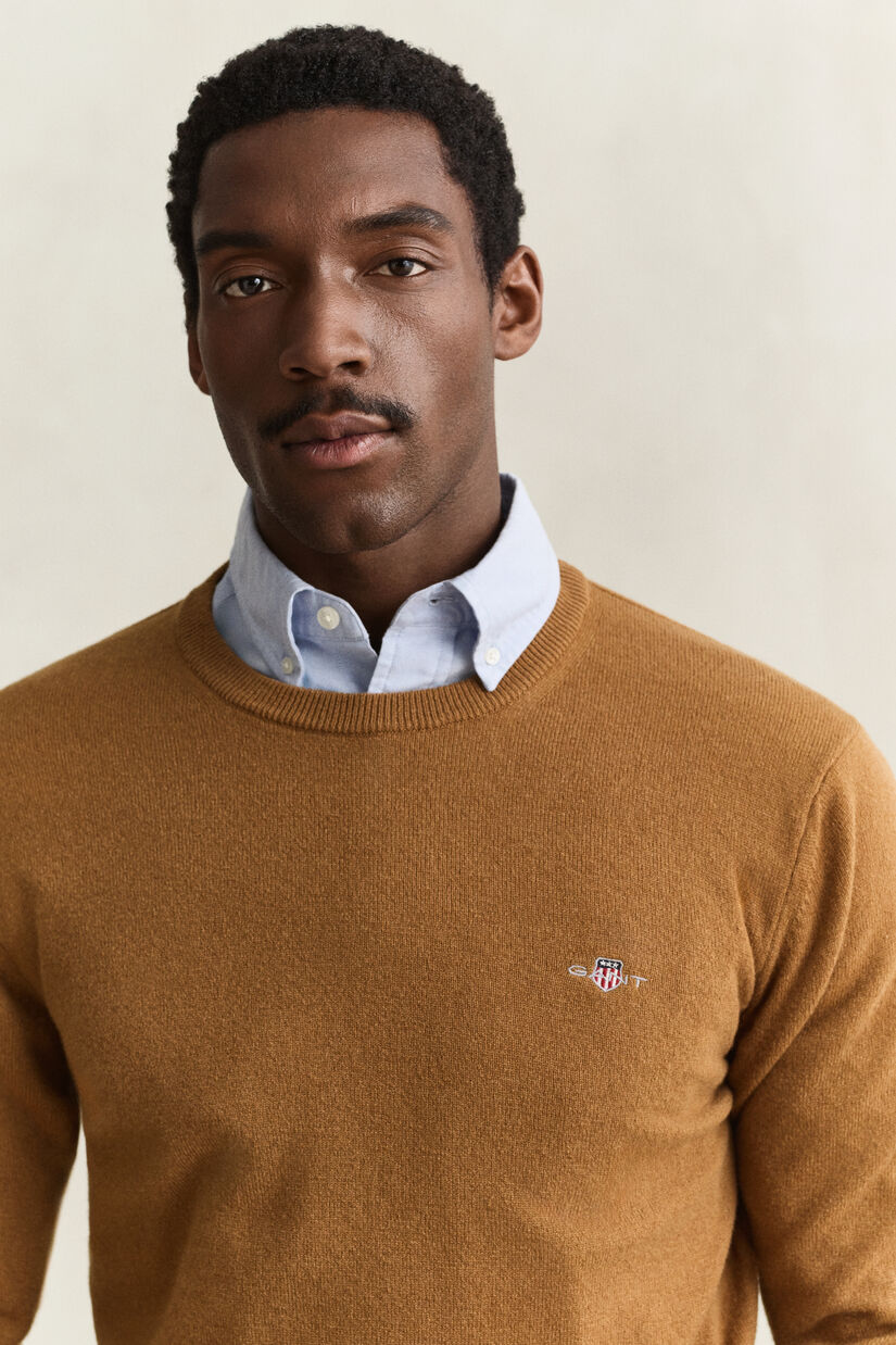 Pull col rond en laine d&rsquo;agneau