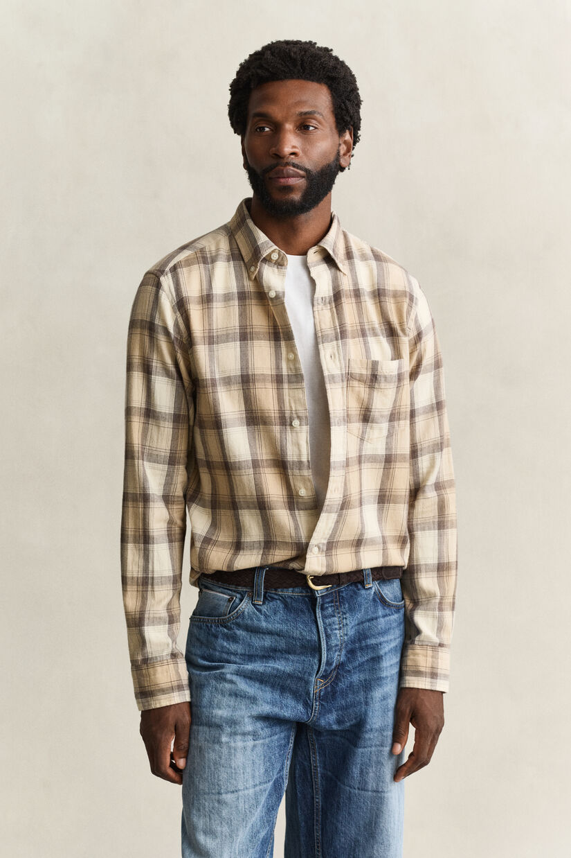 Chemise en flanelle &agrave; carreaux Windblown