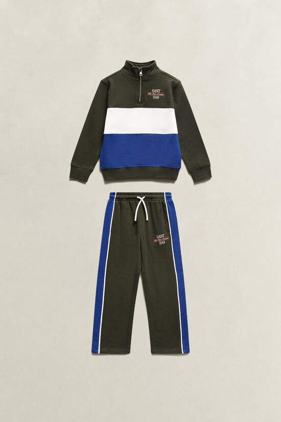 Ensemble sweat-shirt &agrave; demi-zip et pantalon de jogging Gar&ccedil;on