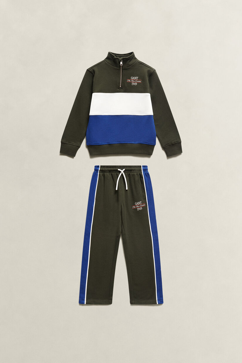 Ensemble sweat-shirt &agrave; demi-zip et pantalon de jogging Gar&ccedil;on