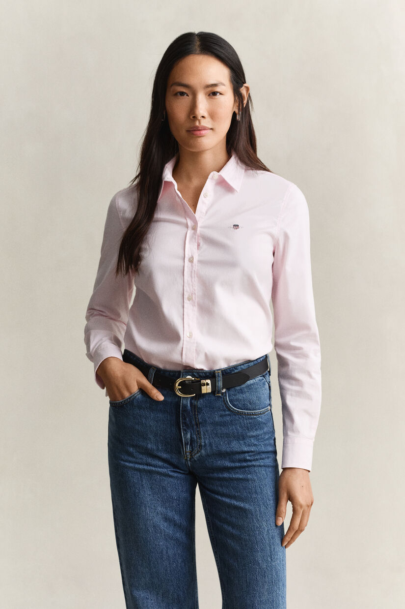 Chemise slim en coton Oxford classique extensible