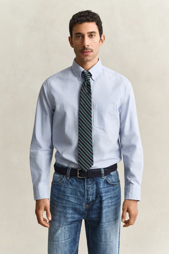 Chemise en coton Oxford &agrave; rayures Archive