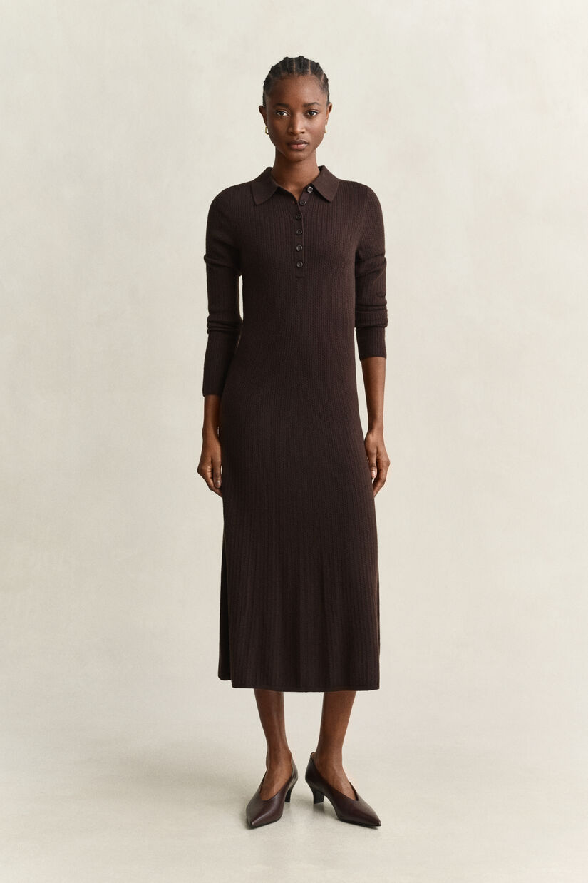 Robe en maille torsad&eacute;e