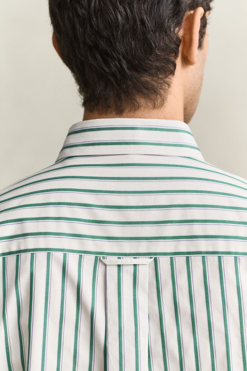 Chemise &agrave; rayures dobby