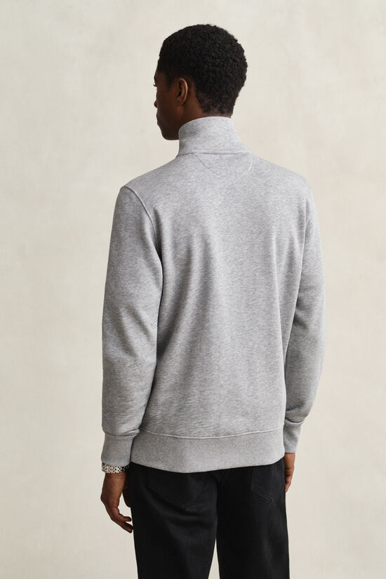 Sweat-shirt zipp&eacute; avec &eacute;cusson