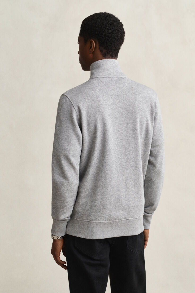 Sweat-shirt zipp&eacute; avec &eacute;cusson