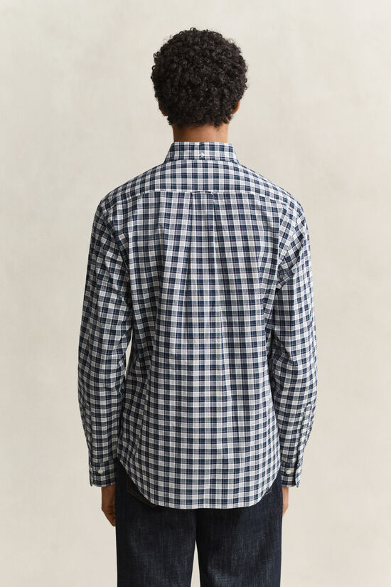Chemise en popeline &agrave; carreaux