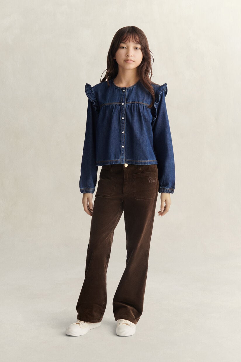 Chemise en denim Ado Fille