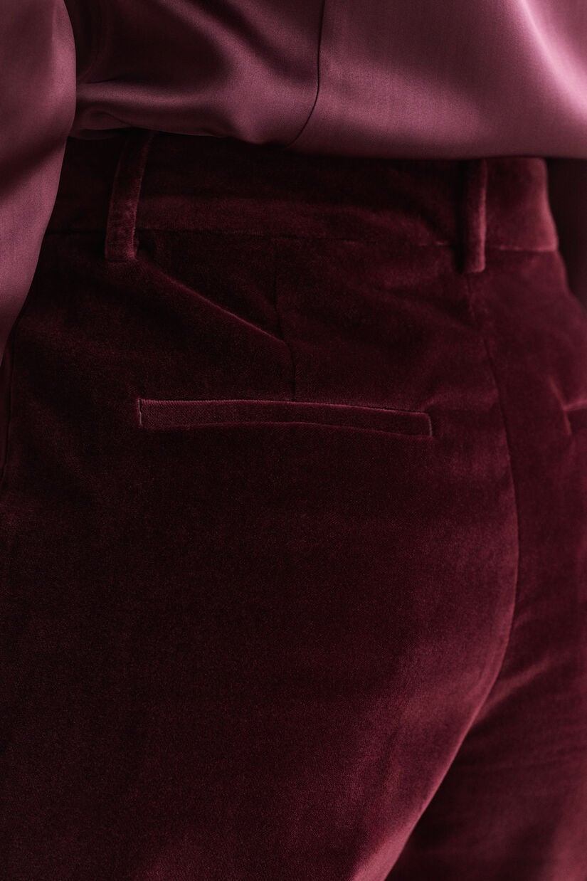 Pantalon habill&eacute; en velours
