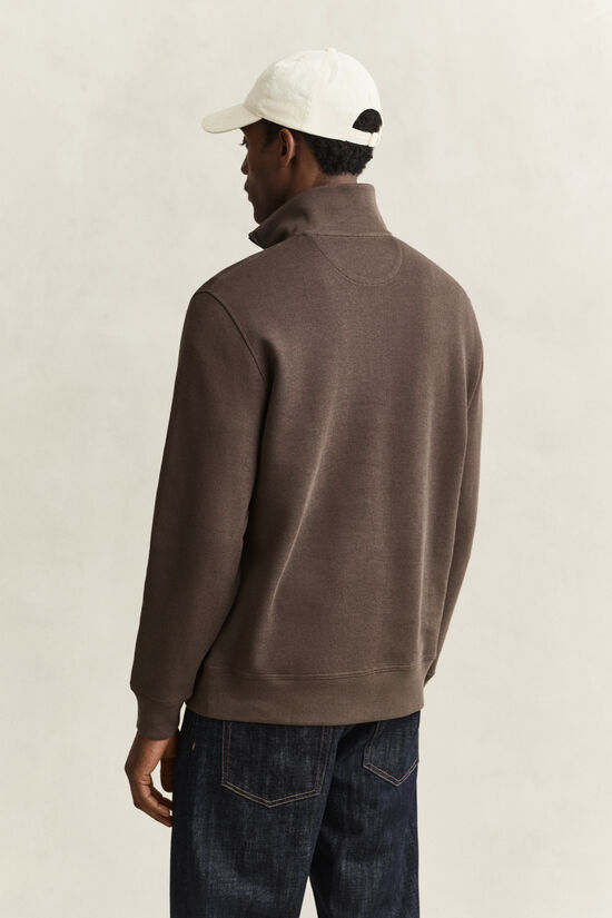 Sweat-shirt &agrave; demi-zip Sacker Rib