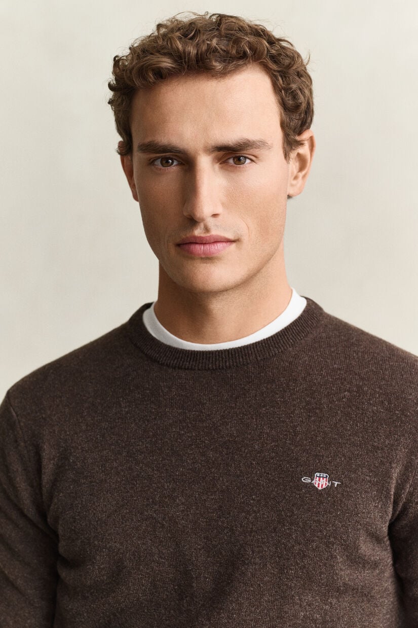 Pull col rond en laine d&rsquo;agneau