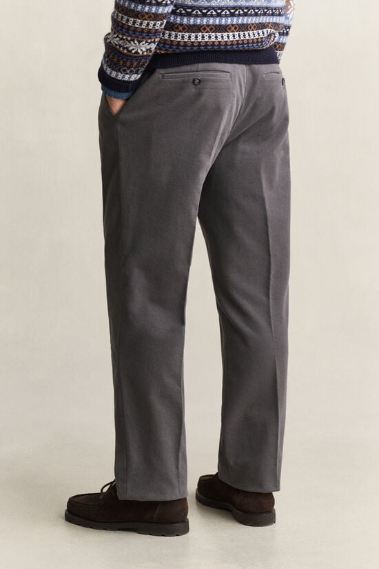 Pantalon de costume en moleskine