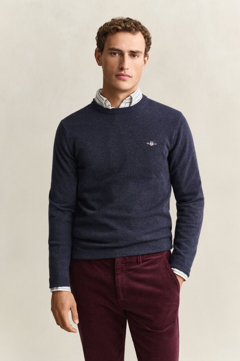 Pull col rond en laine d&rsquo;agneau