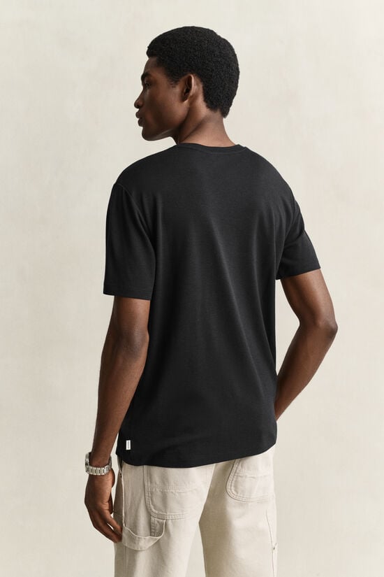 T-shirt en laine m&eacute;lang&eacute;e