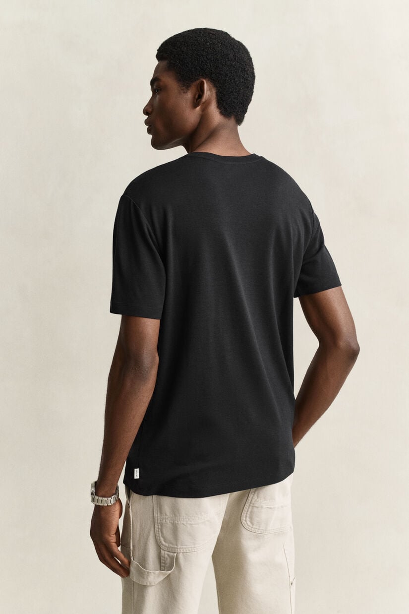 T-shirt en laine m&eacute;lang&eacute;e