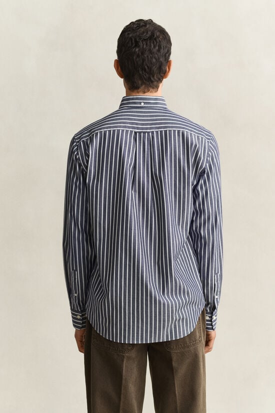 Chemise en popeline &agrave; rayures