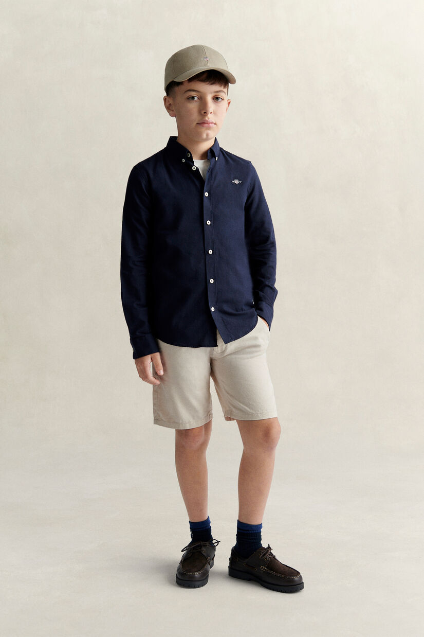 Chemise en coton Oxford Shield Ado Gar&ccedil;on