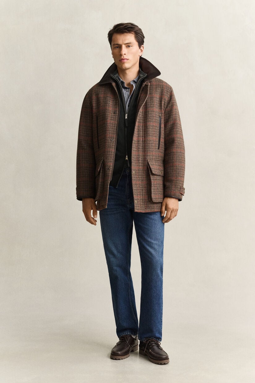 Cardigan zipp&eacute; en laine d&rsquo;agneau