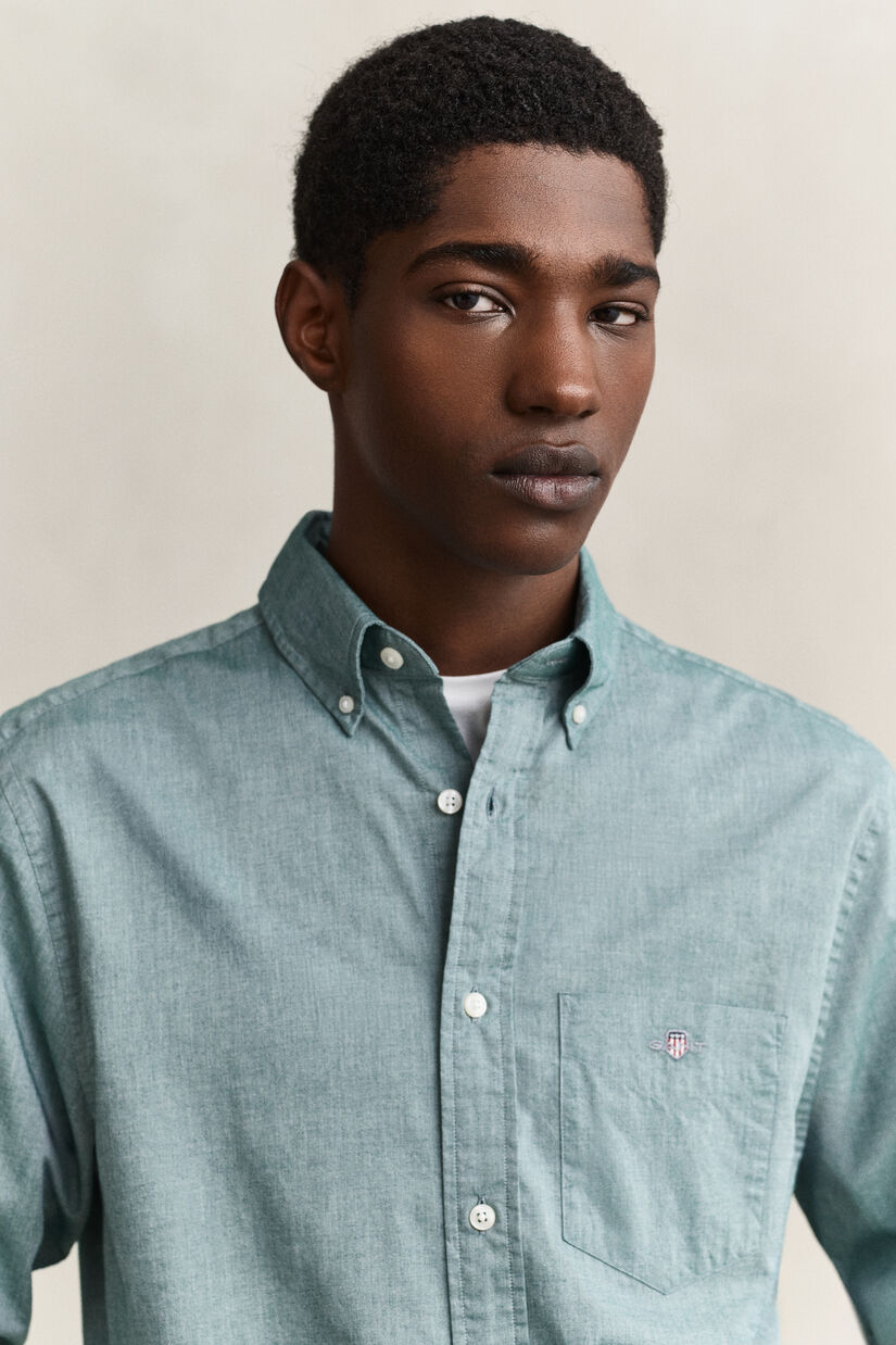 Chemise regular classique en popeline