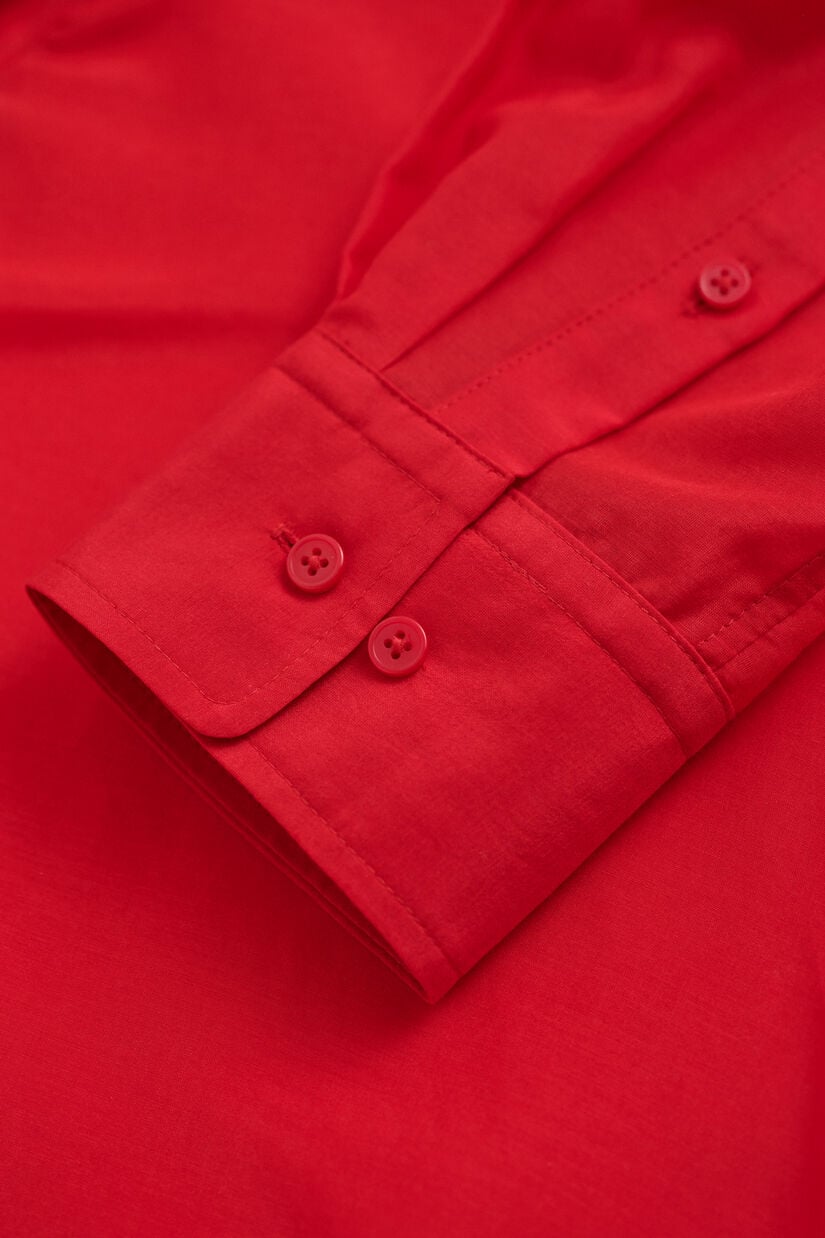 Chemise en coton et soie avec n&oelig;ud lavalli&egrave;re