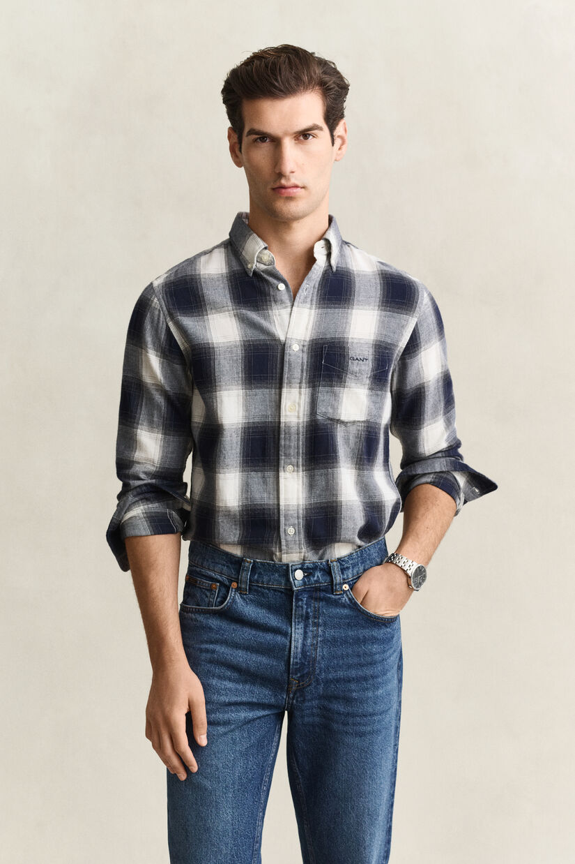Chemise en flanelle &agrave; carreaux Windblown
