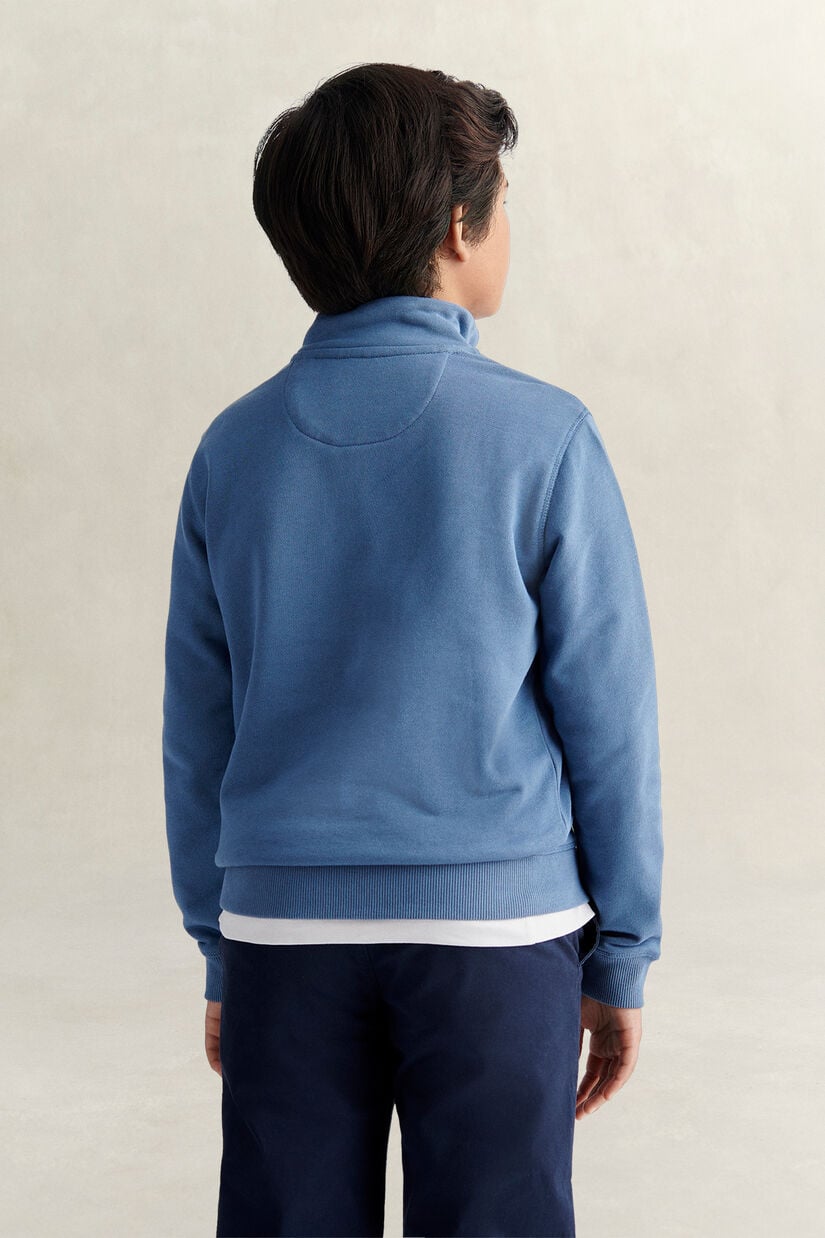Sweat-shirt &agrave; demi-zip avec &eacute;cusson Ado Gar&ccedil;on