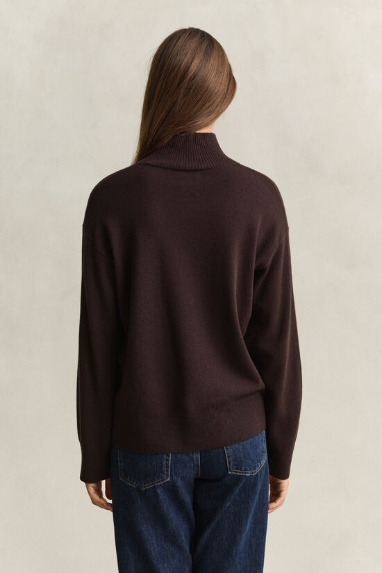 Pull &agrave; col chemin&eacute;e en laine d&rsquo;agneau ultrafine