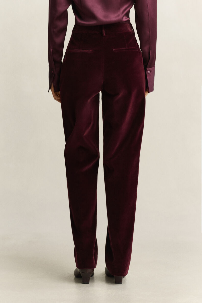 Pantalon habill&eacute; en velours
