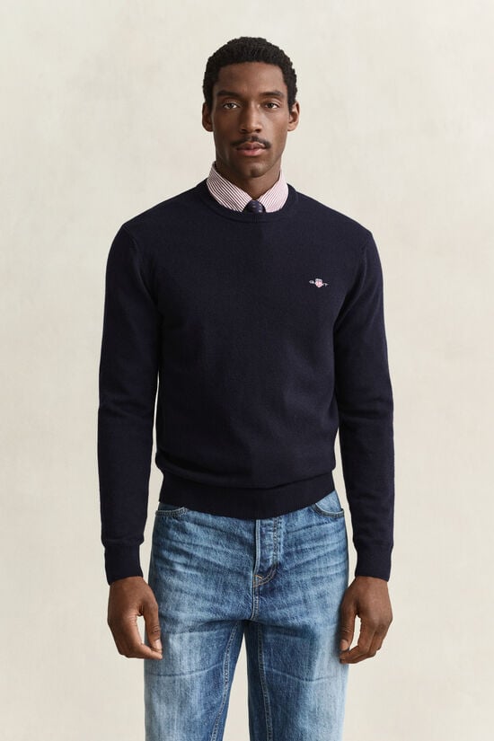 Pull col rond en laine d&rsquo;agneau
