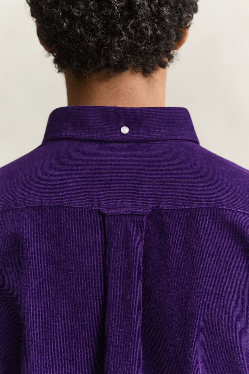 Chemise en velours c&ocirc;tel&eacute;