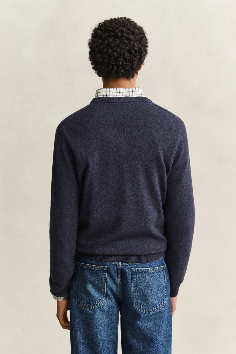 Pull col V en laine d&rsquo;agneau